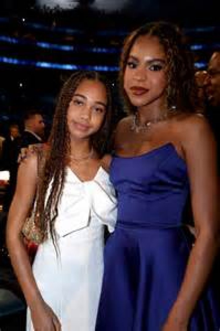 Beyonc&eacute; and Blue Ivy Match in Sequined Jerseys for Concert